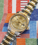 Sky-Dweller Steel 18K Yellow Gold