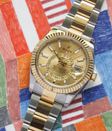 Sky-Dweller Steel 18K Yellow Gold