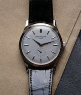 Calatrava Small Seconds White Gold