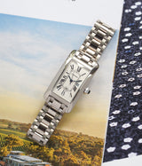 Tank Americaine Medium 18K White Gold Bracelet