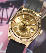 Skydweller Oysterflex Yellow Gold