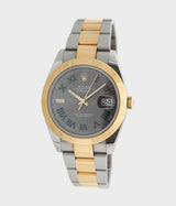 Datejust 41 Wimbledon 18K Yellow Gold Steel