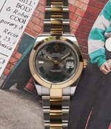 Datejust 41 Wimbledon 18K Yellow Gold Steel