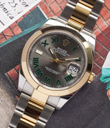 Datejust 41 Wimbledon 18K Yellow Gold Steel