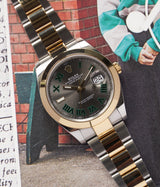 Datejust 41 Wimbledon 18K Yellow Gold Steel