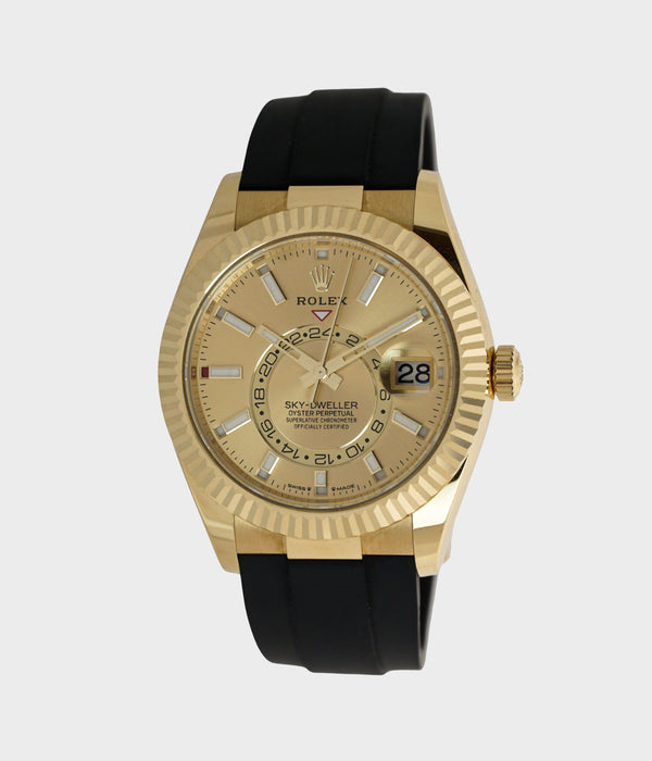 Skydweller Oysterflex Yellow Gold