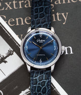 Sixties Blue Steel 39mm