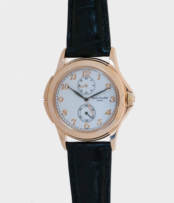 Calatrava Travel Time 18K Rose Gold