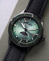 Bathyscaphe Quantième Complet Phases de Lune Ceramic Green