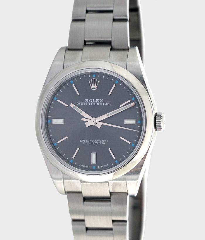 Rolex oyster 39 rhodium best sale