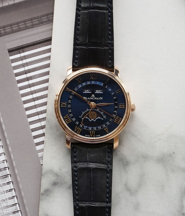 Villeret 18K Complete Calendar Moonphase