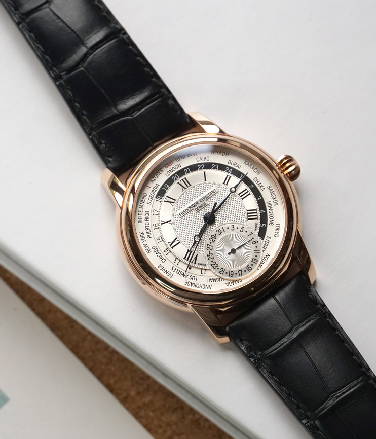 Worldtimer Silver Dial Rose Gold-Plated